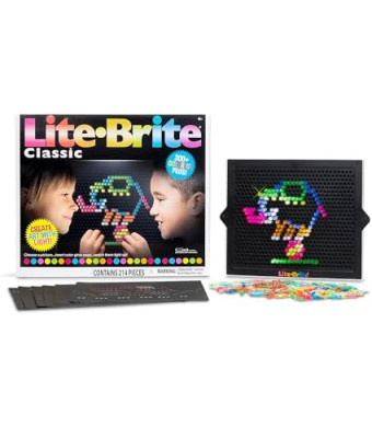 Lite-Brite Classic, Favorite Retro Toy - Create Art with Light, STEM, Educational Learning, Holiday, Birthday, Gift, Boys, Kid, Toddler, Girls Age 4+