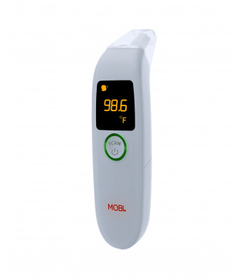 MOBI DualScan FeverTrack Ear & Forehead Thermometer w/ medication reminder alarm, fever thermometer, forehead thermometer, ear thermometer, medical thermometer, baby and infant thermometer