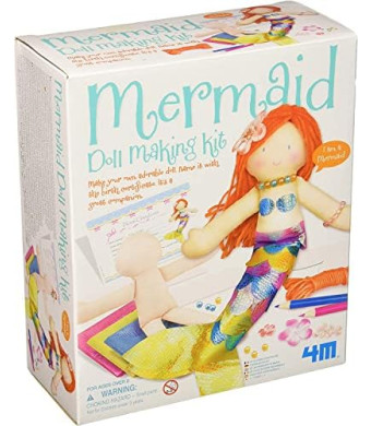 4M Mermaid Doll Making Kit, 8.5 inches