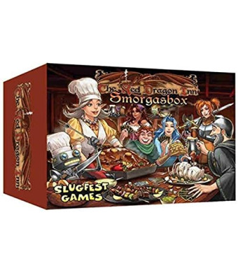 Slugfest Games: Red Dragon Inn: Smorgasbox, Expansion, Includes Roobted Version of this Product, with Five New Games, For Ages 13 and up