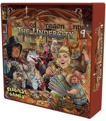 SlugFest Games Slugfest Game: The Red Dragon Inn 9: The Undercity - Stand Alone Or Combine, Strategy Board Game, Explore The City Below The City, Age 13+, 2-4 Player