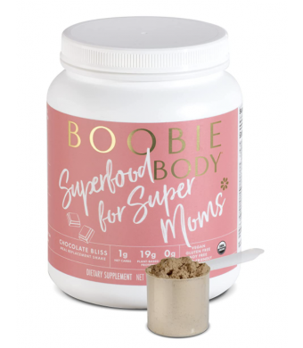 Boobie Body Organic Superfood Plant-Based Protein Shake, Chocolate Bliss, [21.3oz, 1 Tub] (Package May Vary)