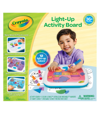 Crayola Light Up Activity Board Art Coloring Kit, Gift for Girls & Boys, Beginner Child