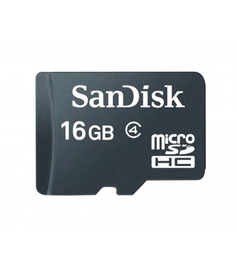 Sandisk 16GB MicroSDHC Memory Card, Class 4 (RETAIL PACKAGE)