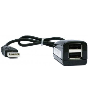 Plugable USB 2.0 2-Port High Speed Ultra Compact Hub/Splitter (480 Mbit/s, USB 2.0 Windows, Linux, OS X, Chrome OS)