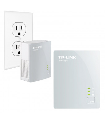 TP-LINK TL-PA4010KIT AV500 Nano Powerline Adapter Starter Kit, up to 500Mbps