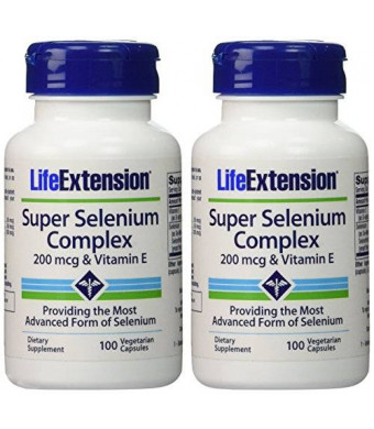 Life Extension - Super Selenium Complex and Vitamin E - 200 Mcg - 100 Vcaps (200 VCAPS)