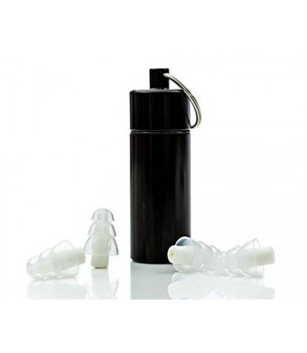 NU Ear Plugs - High Fidelity and Discreet Earplugs for Musicians, Travel, Motorcycles, Concerts, Festivals, Drummers and Percussion - Comfortable Silicone, Aluminum Case, Variable Loud Sound Protection
