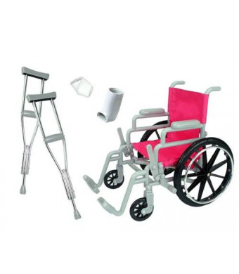 Doll Wheelchair Set for 18 Inch Dolls Like American Girl Dolls Made by Sophia's