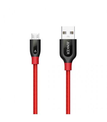 Anker PowerLine+ Micro USB (1ft) The Premium Durable Cable [Double Braided Nylon] for Samsung, Nexus, LG, Motorola, Android Smartphones and More