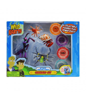 Wild Kratts Toys - 4 Pack Action Figure Set - Activate Creature Power - Crawlers