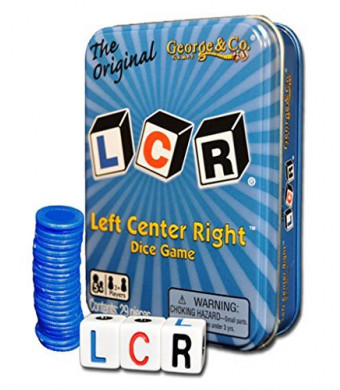 LCR LEFT CENTER RIGHT BLUE TIN