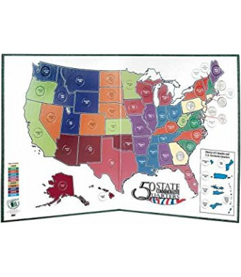 Littleton 50 State Quarter Display Map Folder