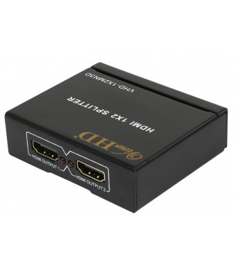 ViewHD 2 Port 1x2 Powered HDMI Mini Splitter for 1080P and 3D | Model: VHD-1X2MN3D