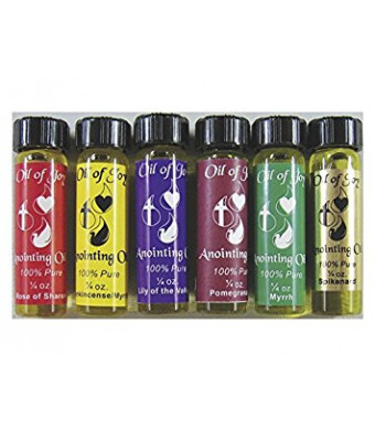 Anointing Oil Assorted 1/4 Oz Pack of 6