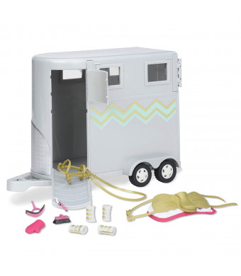 Lori Doll Hoofing It Horse Trailer Set