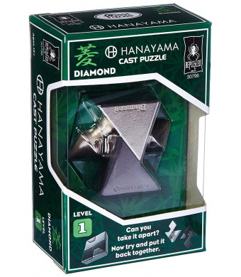 BePuzzled Hanayama Level 1 Diamond Metal-Cast Brain Teaser Puzzle