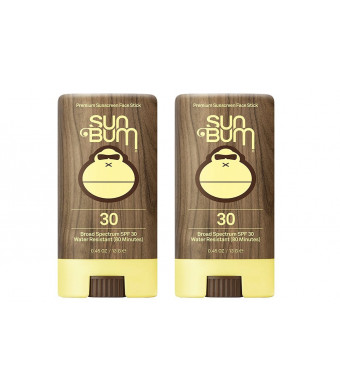 Sun Bum SPF 30 fPVNM Sunscreen, Original Face Stick (2 Pack)