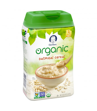 Gerber Organic Oatmeal Whole Grain Cereal