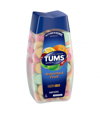 Tums Ultra 1000 Strength Maximum Strength Antacid/Calcium Supplement Fruit, Assorted Fruit