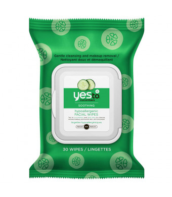 Yes to Cucumbers Soothing Hypoallergenic Facial Towelettes