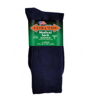 Extra Wide Medical Socks Mens Navy,Navy