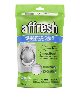 Whirlpool - Affresh High Efficiency Washer Cleaner, 3-Tablets, 4.2 Ounce