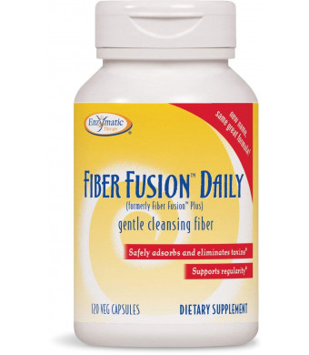Enzymatic Therapy Fiber Fusion Daily (formerly Fiber Fusion Plus), gentle cleansing fiber, 120 Veg Capsules