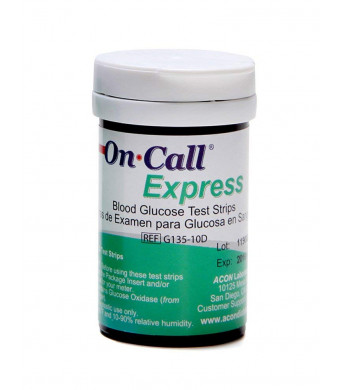 On Call Express Blood Glucose Test Strips (50 count)