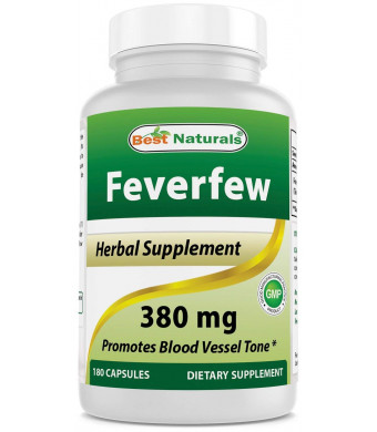 Best Naturals Feverfew 380 mg 180 Capsules