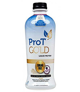 ProT GOLD - Berry Sugar Free Liquid Protein Shot - 30 1oz Anti Aging Liquid Collagen Protein Shots. A Clinically Proven Nano Hydrolyzed Protein used in over 3000 Medical Facilities. Not a Protein GEL