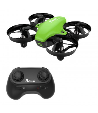 Mini Drone, Potensic A20 RC Nano Quadcopter 2.4G 6 Axis with Altitude Hold Function, Headless Mode Remote Control Best Drone for Beginners and Kids - Green