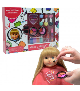 Washable Makeup set for Dolls and Kids - pretend play Cosmetic Set