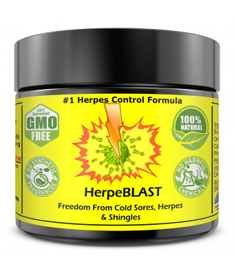 Herpes Treatment Cream Genital Herpes Lip Herpes Quickly Cleanse Blisters Suppress Outbreaks #1 Selling Herpes Cream (30 Oils and FDA Approved BHT) Shingles Cream Cold Sores Herpes Gone Fast Treatment (57ml / 2oz)