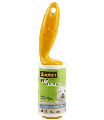 Scotch Pet Hair Roller 839RS-56, 1-Count, 56 Sheet