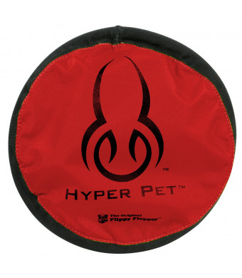 Hyper Pet Flippy Flopper Dog Frisbee Interactive Dog Toys (Flying Disc Dog Fetch Toy – Floats in Water & Safe on Teeth) Multiple Style Options Available - Colors Will Vary