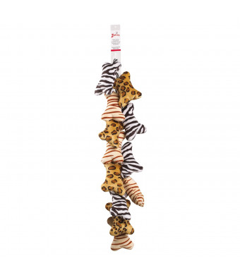 Zanies Mini Wild Style Bone Dog Toys, 12-Piece Clip Strips