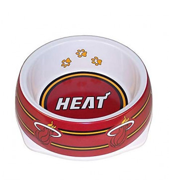 Sporty K9 NBA Miami Heat Pet Bowl, Large