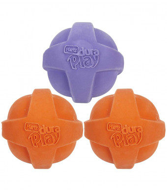 Hartz Dura Play Ball for Medium to Large dogs (Colors may vary) (3 Dura Play Balls)...