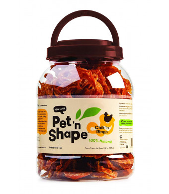 Pet 'n Shape Chik 'n Rings Natural Dog Treats, 4-Ounce