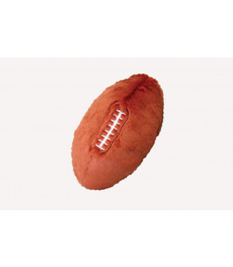 Fluff and Tuff Football Plush Dog Toy