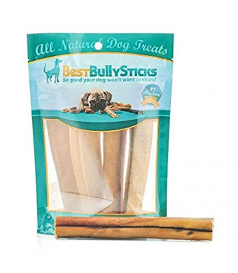 Best Bully Sticks Premium 6-Inch Jumbo Bully Sticks - All-Natural, Free-Range, Grass-Fed, 100% Beef Single-Ingredient Dog Chews