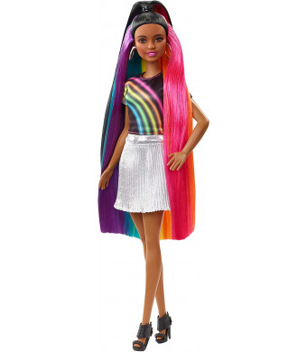 Barbie Rainbow Sparkle Hair Doll