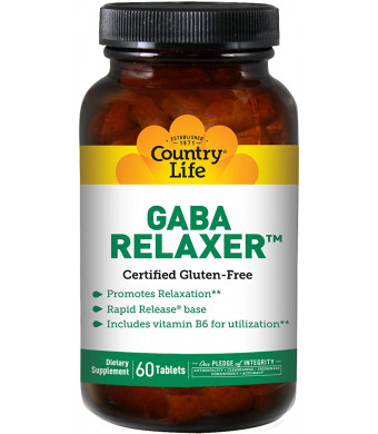 Country Life Gaba Relaxer (rr), 60 Count