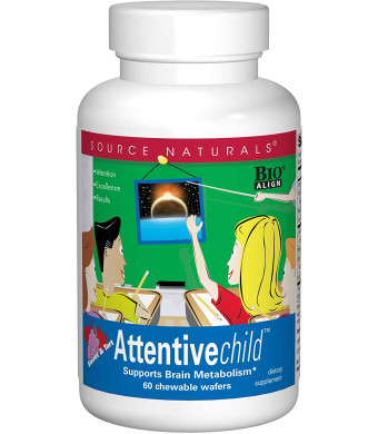 Source Naturals Attentive Child, Enhances Mental Concetration,60 Wafers