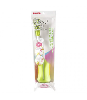 Baby Bottle Spinning Cleaning Sponge Brush Pigeon (Made in Japan)