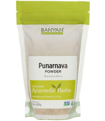 Banyan Botanicals Punarnava Powder - USDA Certified Organic, 1/2 lb - Boerhavia diffusa - Ayurvedic Herb for Heart, Liver, and Kidneys*