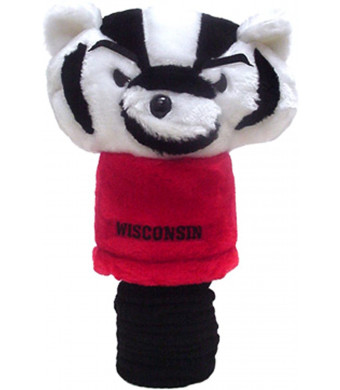 Team Golf NCAA Wisconsin Badgers Mascot Golf Club Headcover, Fits most Oversized Drivers, Extra Long Sock for Shaft Protection, Officially Licensed Product