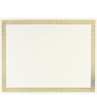 Great Papers! Braided Foil Certificate, 8.5 x 11 Inches, 12 Count (936060), Gold