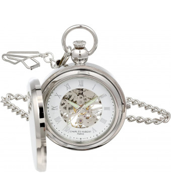 Charles Hubert 3850 Mechanical Picture Frame Pocket Watch